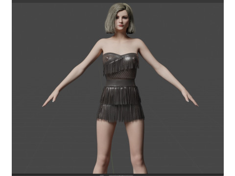 Thomasin McKenzie Modello 3D