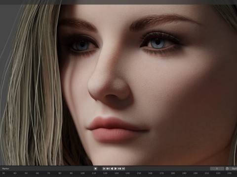 Thomasin McKenzie Modello 3D