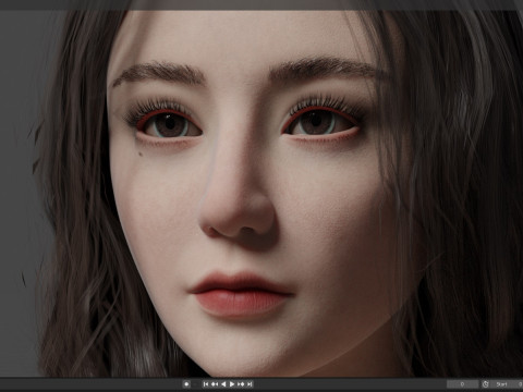 Dilraba Dilmurat 3D 모델