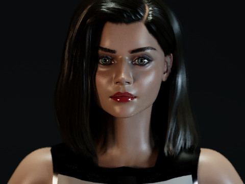 Jenna Coleman Modelo 3D