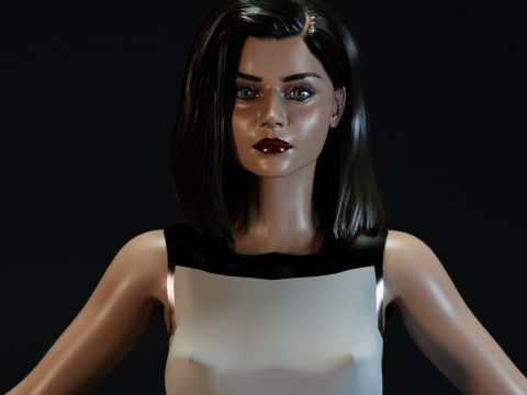 Jenna Coleman Modelo 3D