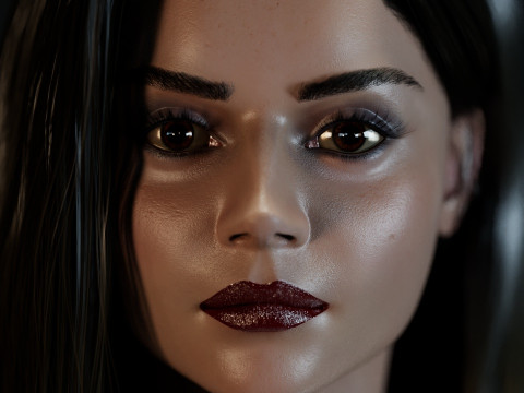 Jenna Coleman Modelo 3D