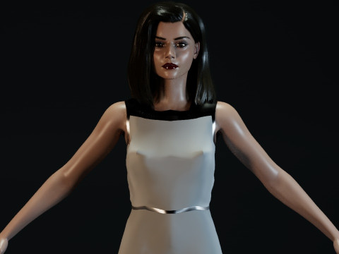 Jenna Coleman Modelo 3D