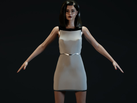 Jenna Coleman Modelo 3D