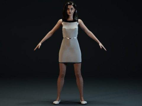 Jenna Coleman Modelo 3D