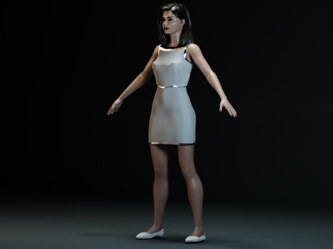 Jenna Coleman Modelo 3D