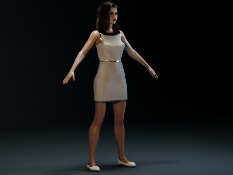 Jenna Coleman Modelo 3D