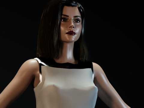 Jenna Coleman Modelo 3D