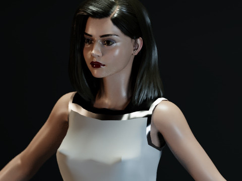 Jenna Coleman Modelo 3D
