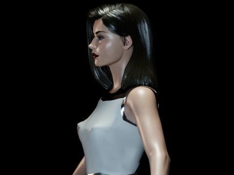 Jenna Coleman Modelo 3D