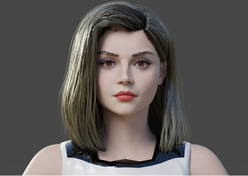 Jenna Coleman Modelo 3D .c4d .max .obj .3ds .fbx .stl .blend