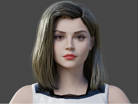 Jenna Coleman 3D Model