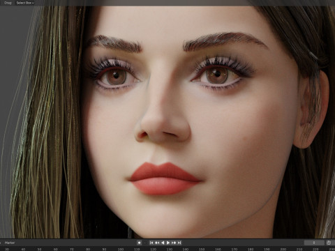 Jenna Coleman Modelo 3D