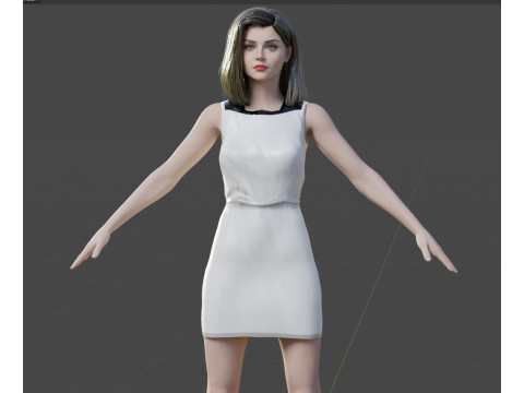 Jenna Coleman Modelo 3D
