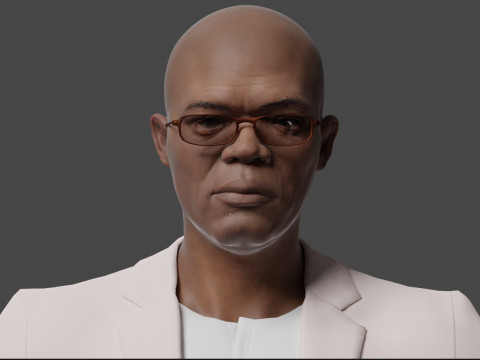 Samuel L Jackson 3D Model