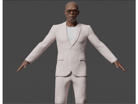 Samuel L Jackson 3Dモデル