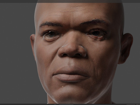 Samuel L Jackson 3Dモデル