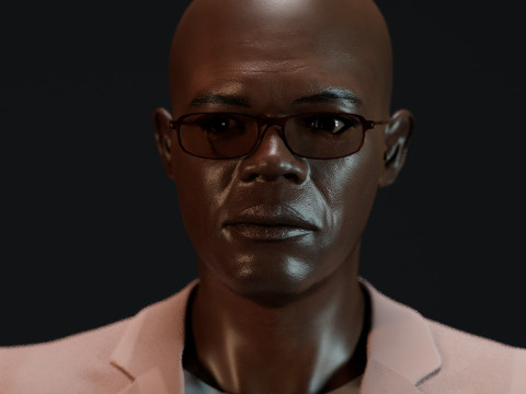 Samuel L Jackson 3Dモデル