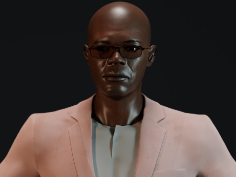 Samuel L Jackson 3Dモデル