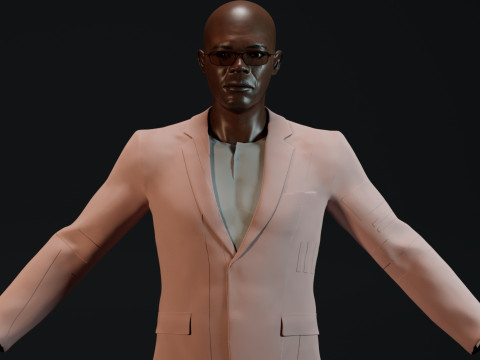 Samuel L Jackson 3Dモデル