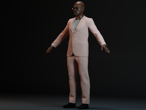 Samuel L Jackson 3Dモデル