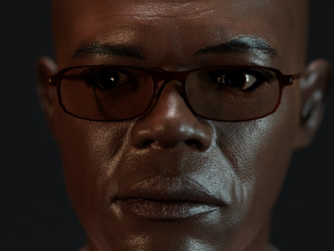 Samuel L Jackson 3Dモデル