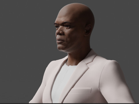 Samuel L Jackson 3Dモデル