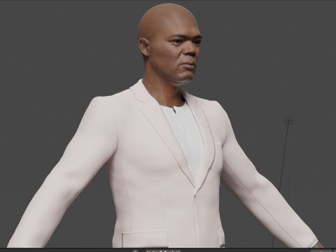 Samuel L Jackson 3Dモデル