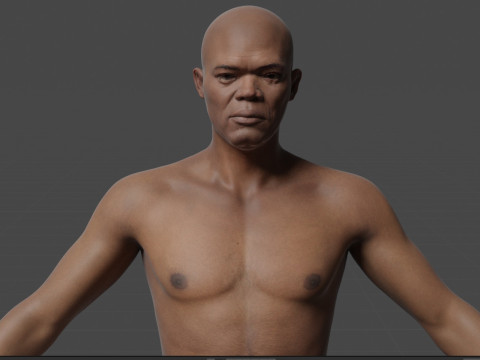 Samuel L Jackson 3Dモデル
