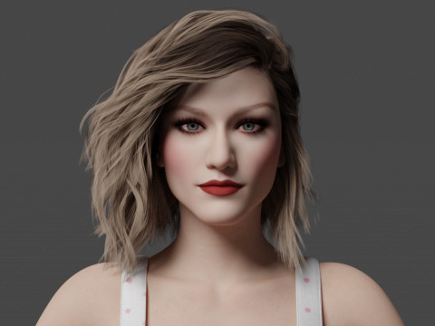 Olivia Taylor Dudley 3D Model