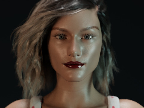 Olivia Taylor Dudley 3D Model