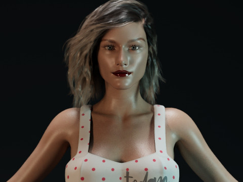 Olivia Taylor Dudley 3D Model