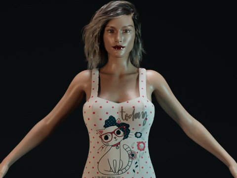 Olivia Taylor Dudley 3D Model