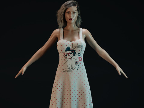 Olivia Taylor Dudley 3D Model