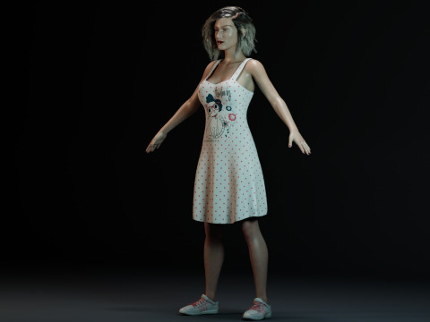 Olivia Taylor Dudley 3D Model
