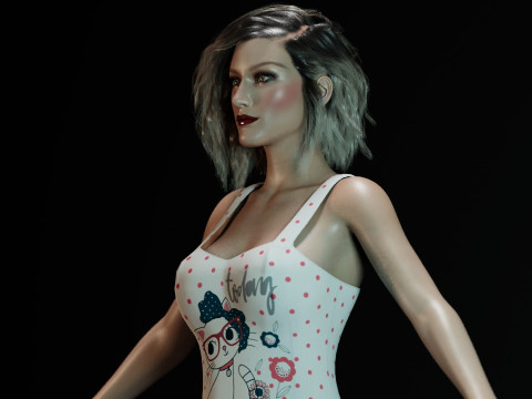 Olivia Taylor Dudley 3D Model