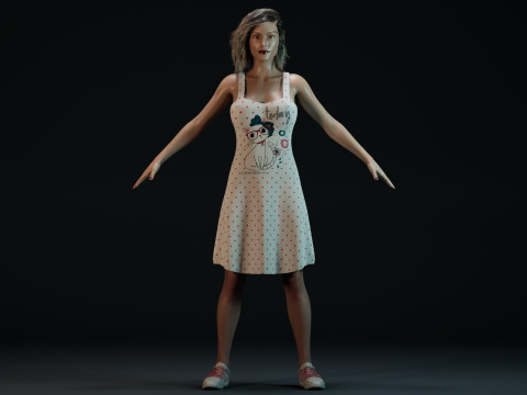 Olivia Taylor Dudley 3D Model
