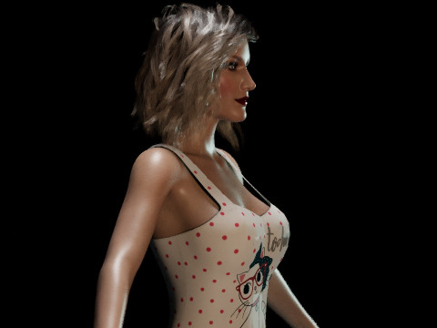 Olivia Taylor Dudley 3D Model