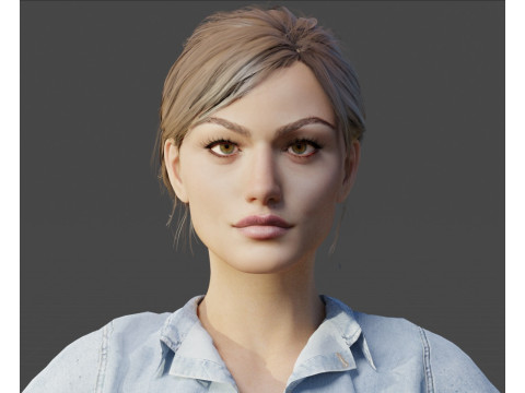 Phoebe Tonkin 3Dモデル