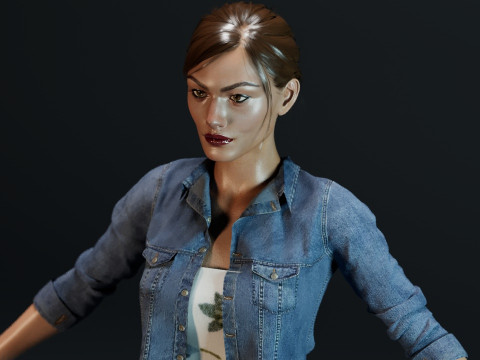 Phoebe Tonkin 3Dモデル