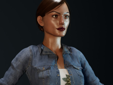 Phoebe Tonkin 3Dモデル