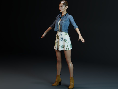 Phoebe Tonkin 3Dモデル