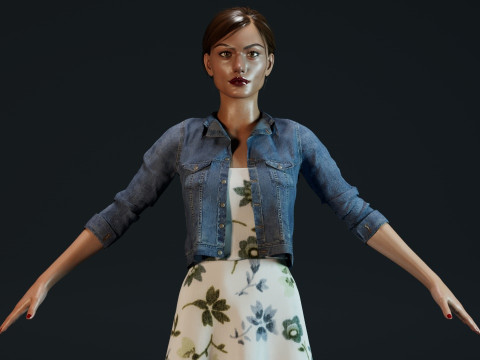 Phoebe Tonkin 3Dモデル