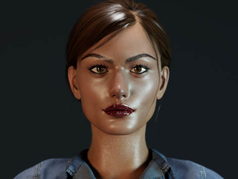 Phoebe Tonkin 3Dモデル