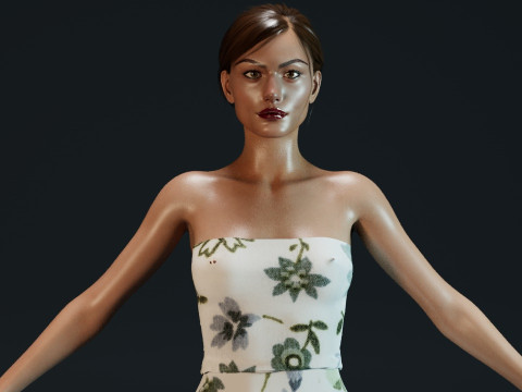 Phoebe Tonkin 3Dモデル