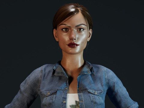 Phoebe Tonkin 3Dモデル