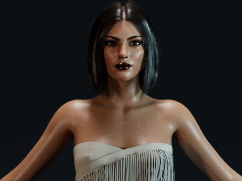 Mila Kunis 3D-Modell