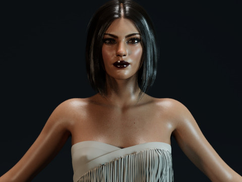 Mila Kunis 3D-Modell