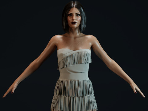 Mila Kunis 3D-Modell