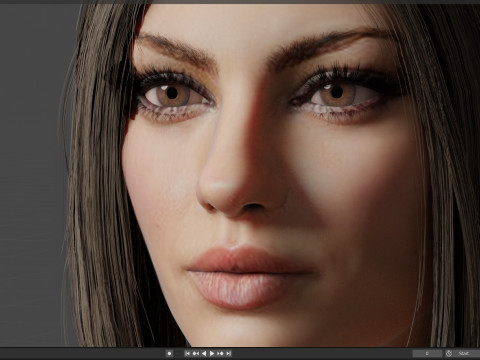Mila Kunis 3D-Modell